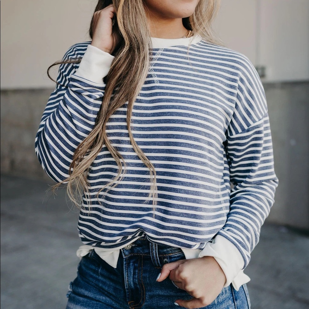 Mindy Mae’s Market Striped pullover